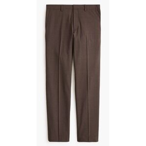 J.CREW Thompson Four Season Wool Blend Pants Brown 33x34 NEW Career CG212